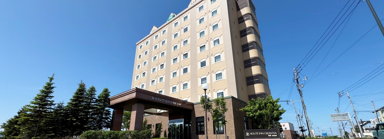 グランティア知床斜里駅前　ホテル入り口
